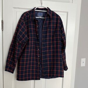 Vintage Cabin Core American Hero Plaid‎ Jacket - Red and Blue